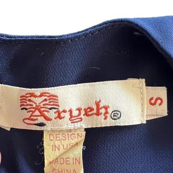 Aryeh blue sleeveless tunic top small - Picture 8 of 8